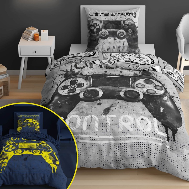 Ágyneműhuzat, Detexpol, 140x200cm, 1x70x80cm, többszínű