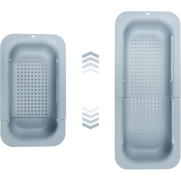 Strecuratoare regalbila pentru chiuveta 34,5x20x8 cm GRI