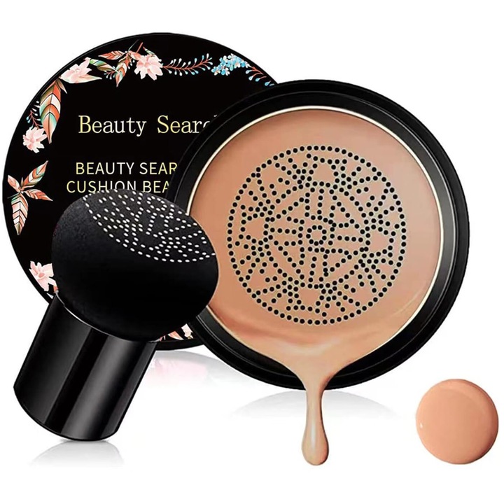 Fond de ten CC, BEAUTY SEARCHER, hidratant, acoperire completa, Brunette Brown, 30ml