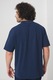 Scotch & Soda, Tricou de bumbac cu aplicatie pe piept, Bleumarin, M