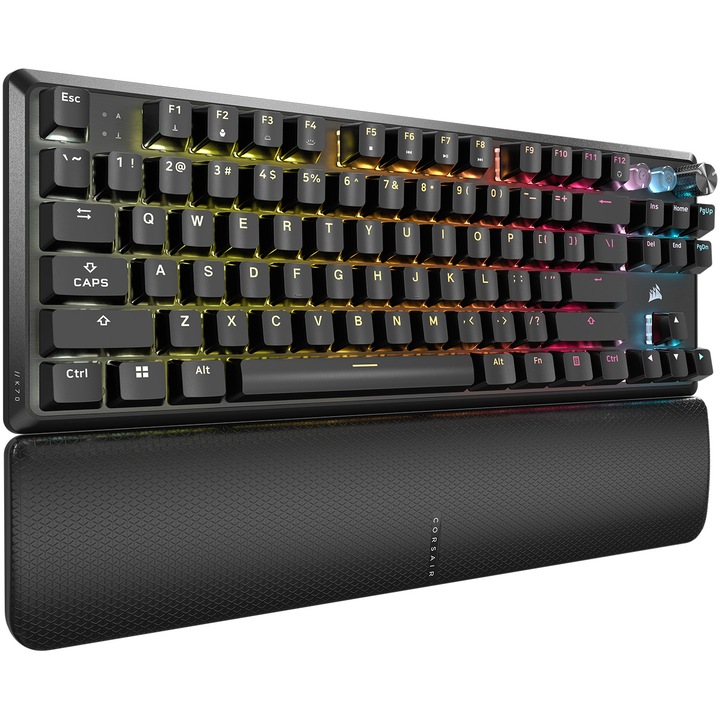 Tastatura gaming mecanica Corsair K70 PRO TKL, Hall Effect Programmable , MGX Hyperdrive magnetic switches, RGB