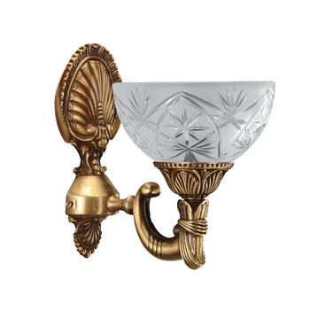 Aplica BUSSY LIGHTING 3038 1 brat E27 1x60W alama,metal,finisaj bronz-antiq / sticla-cristal Aplica BUSSY LIGHTING 3038 1 brat E27 1x60W alama,metal,finisaj bronz-antiq / sticla-cristal