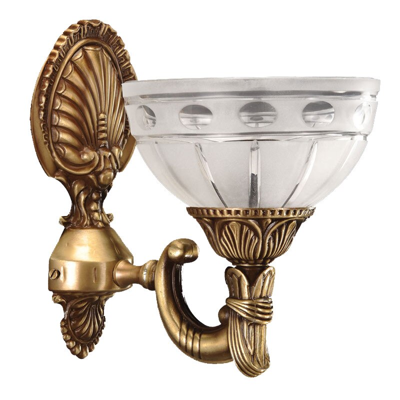 Aplica BUSSY LIGHTING 3039 1 brat E27 1x60W alama,metal, finisaj bronz-antiq / sticla-cristal