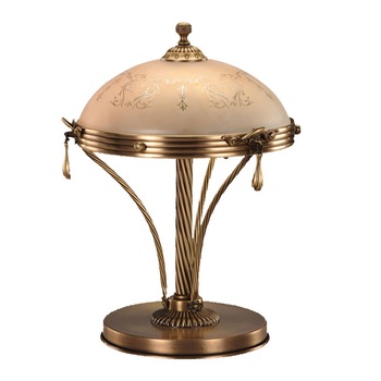 Veioza BUSSY LIGHTING 3040 E14 3x40W metal,alama, finisaj bronz-antiq / sticla crem Veioza BUSSY LIGHTING 3040 E14 3x40W metal,alama, finisaj bronz-antiq / sticla crem