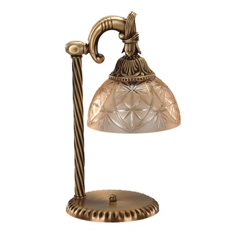 Veioza BUSSY LIGHTING 3034 1 brat E27 1x60W metal,alama,finisaj bronz-antiq / sticla-cristal Veioza BUSSY LIGHTING 3034 1 brat E27 1x60W metal,alama,finisaj bronz-antiq / sticla-cristal