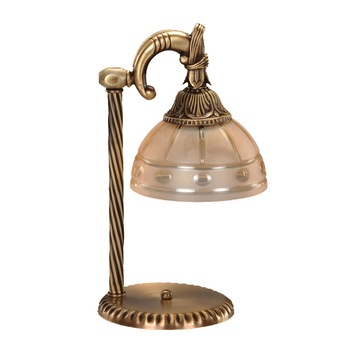 Veioza BUSSY LIGHTING 3033 1 brat E27 1x60W metal,alama,finisaj bronz-antiq / sticla-cristal Veioza BUSSY LIGHTING 3033 1 brat E27 1x60W metal,alama,finisaj bronz-antiq / sticla-cristal