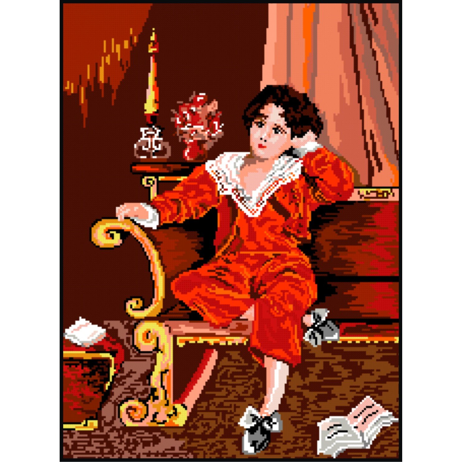 Lord Lambton - kit goblen cu diagrama color