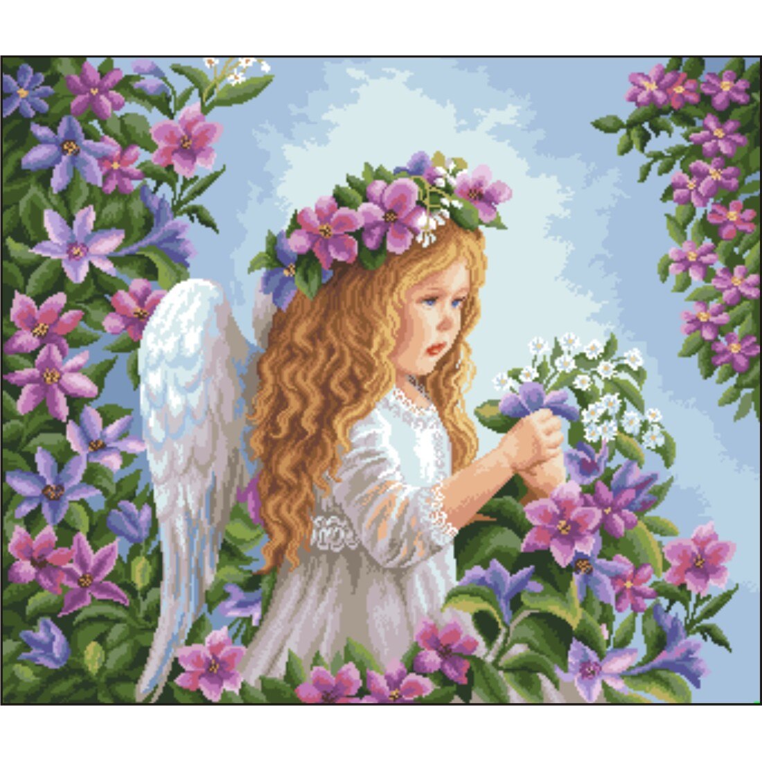 Micuta Clemence - kit goblen cu diagrama color