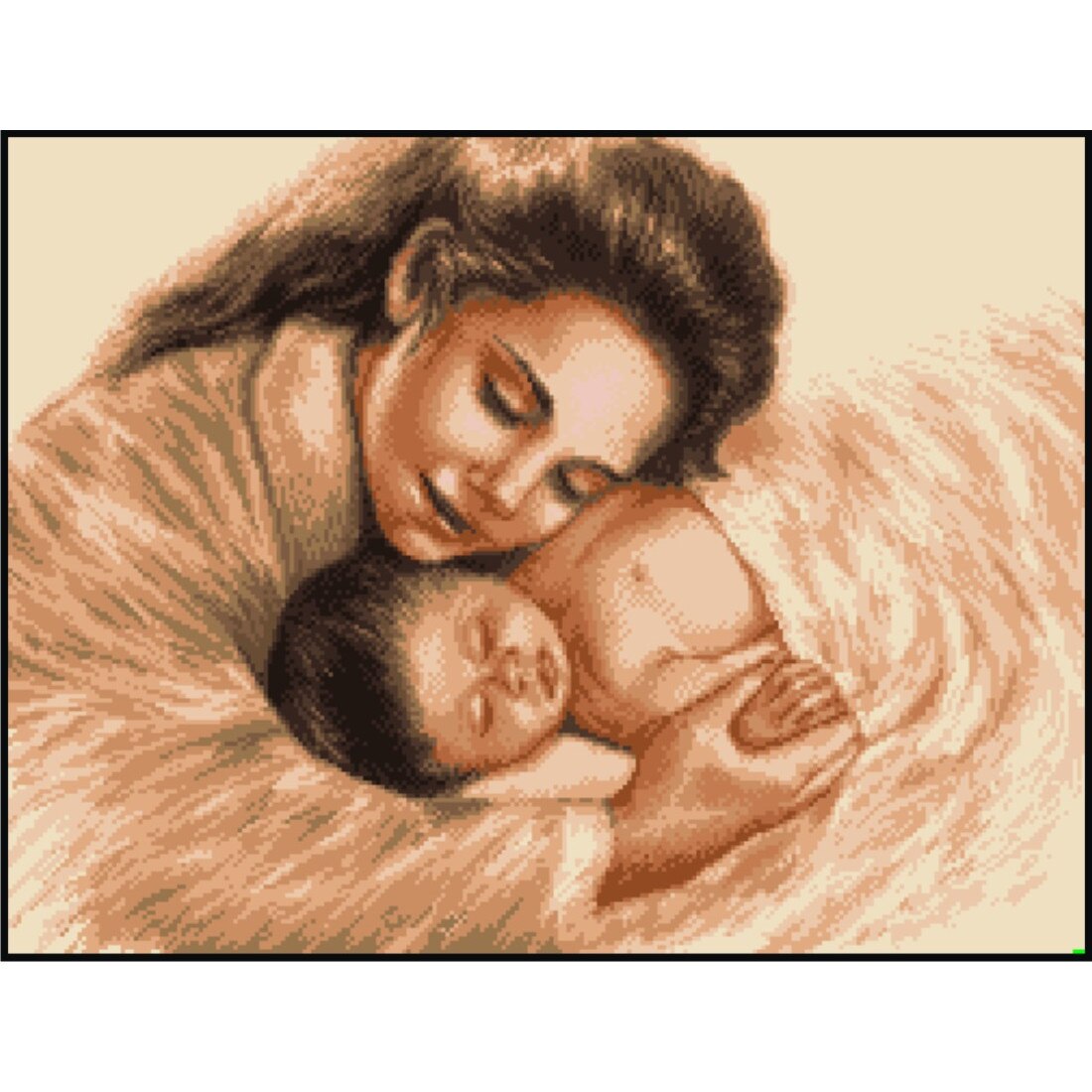 Veghea mamei - kit goblen cu diagrama color