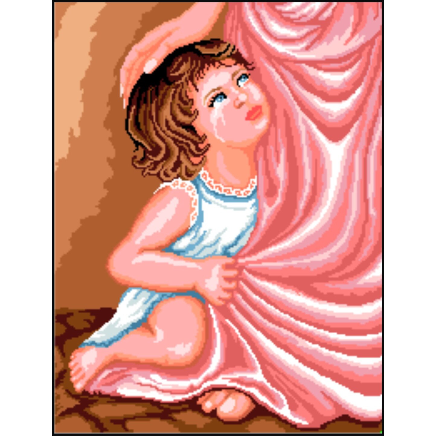 Alinare - kit goblen cu diagrama alb-negru