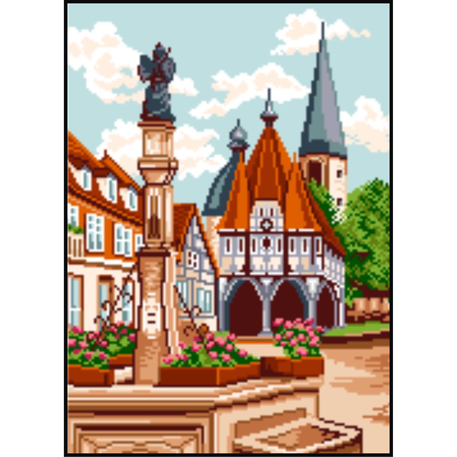 Castel - kit goblen cu diagrama color