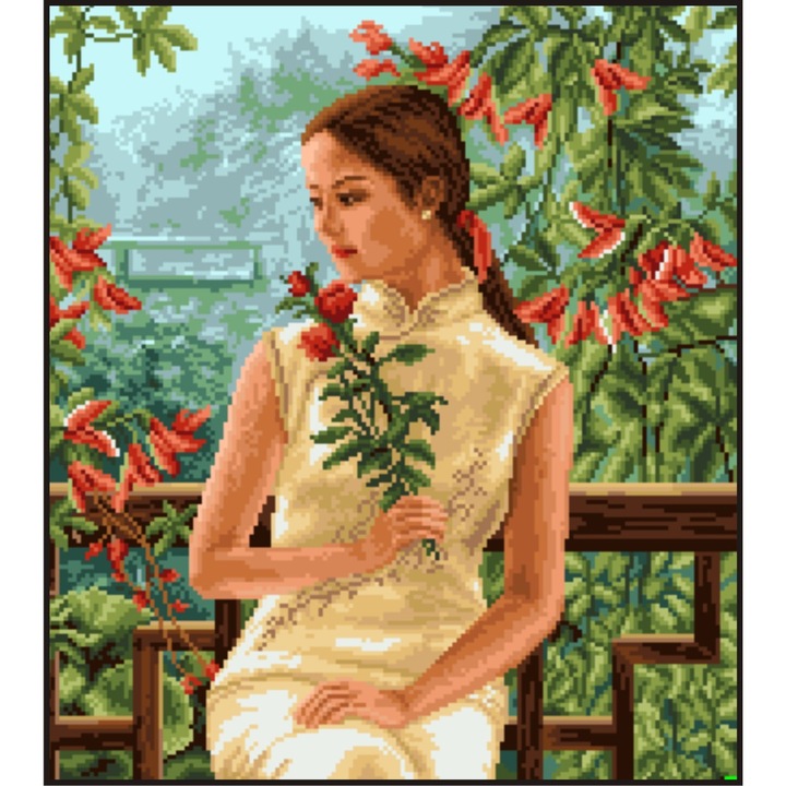 Sayuri - kit goblen cu panza imprimata