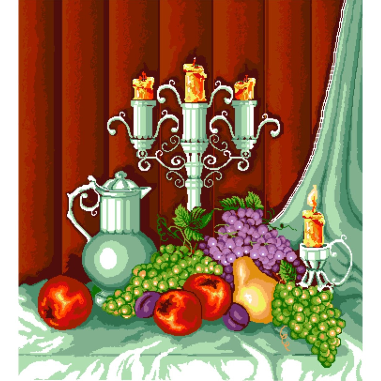 Rafinament autumnal - kit goblen cu diagrama color