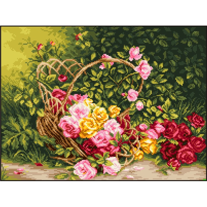 Risipa rozelor - kit goblen cu diagrama color