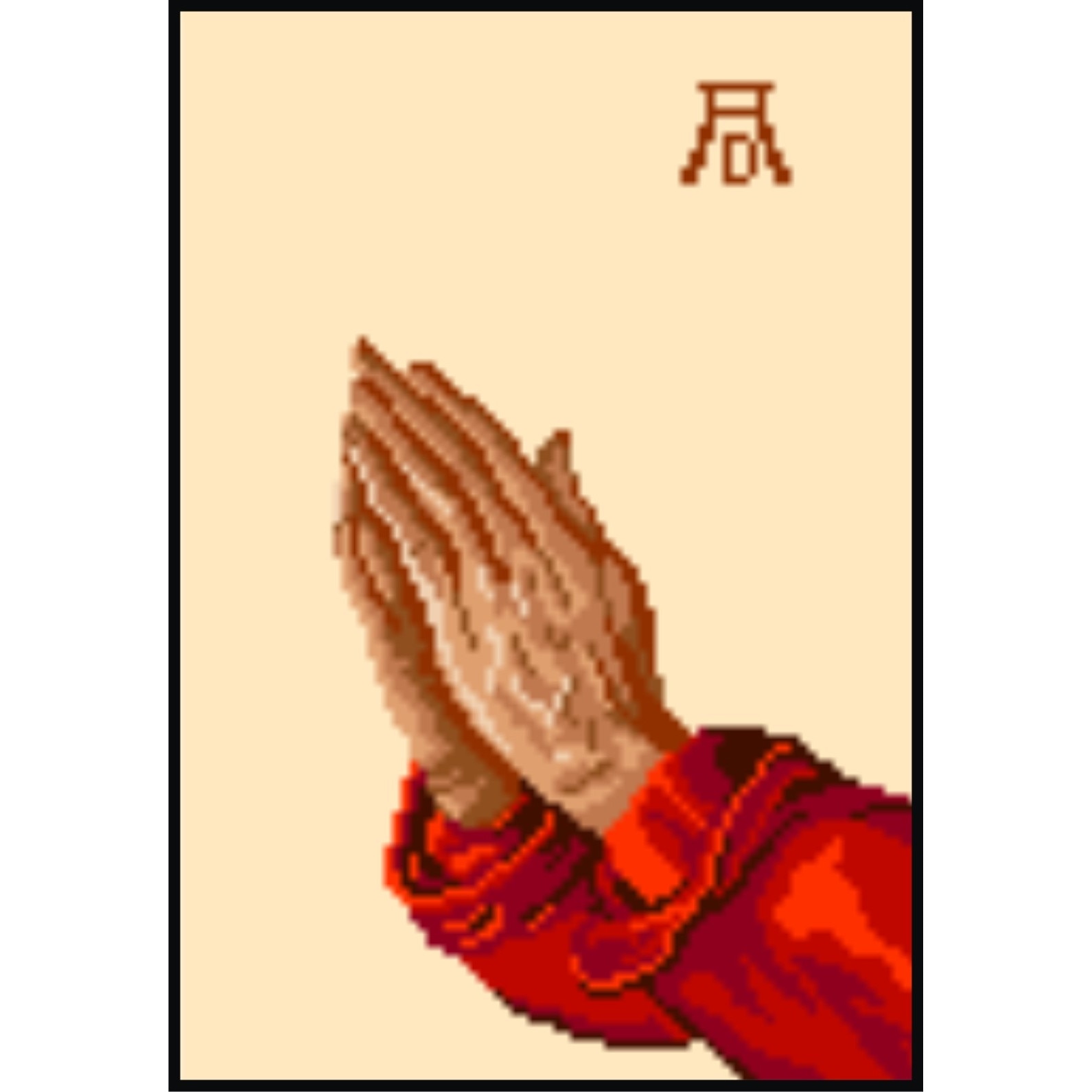 Maini in rugaciune - kit goblen cu diagrama color