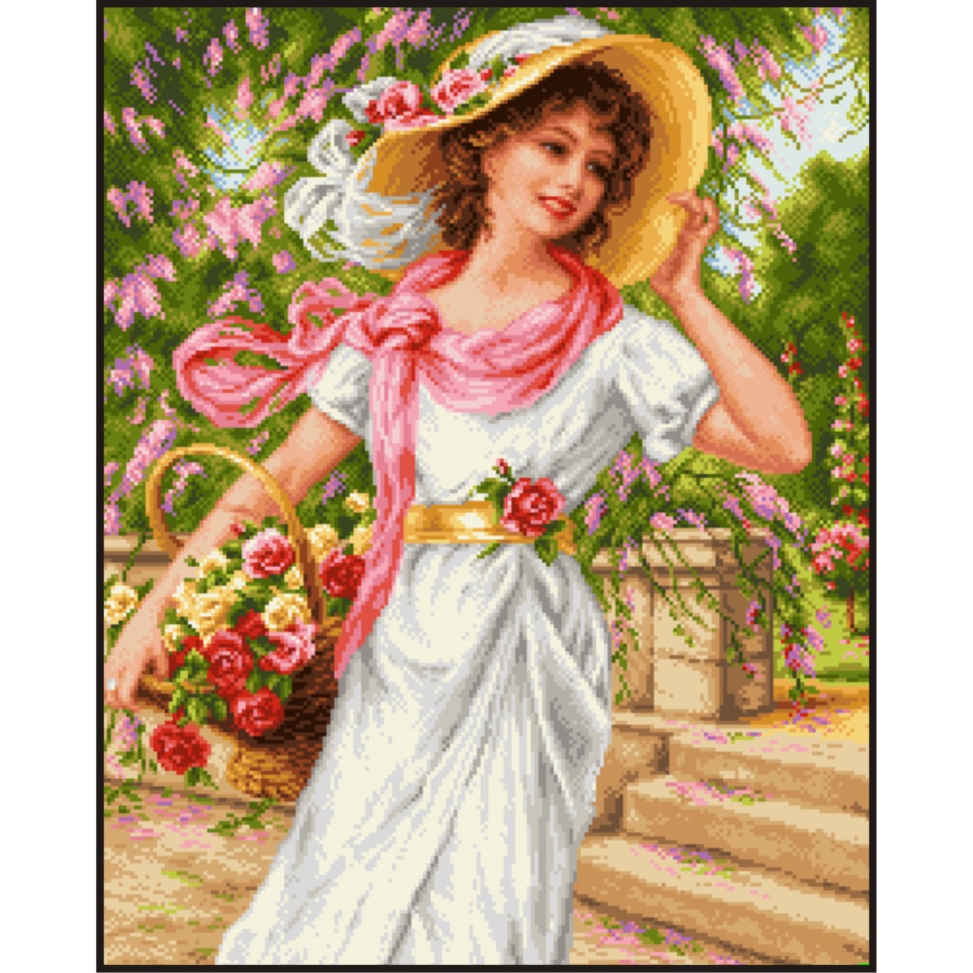 Adiere de mai - kit goblen cu diagrama color