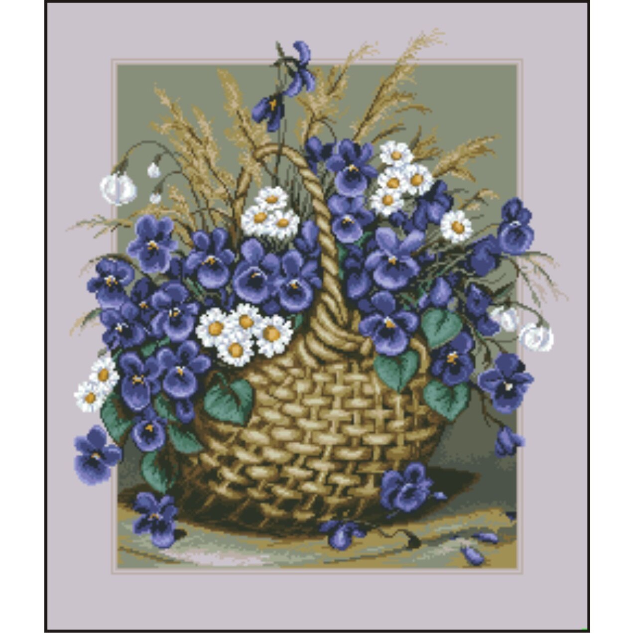 Armonie de primavara - kit goblen cu diagrama color