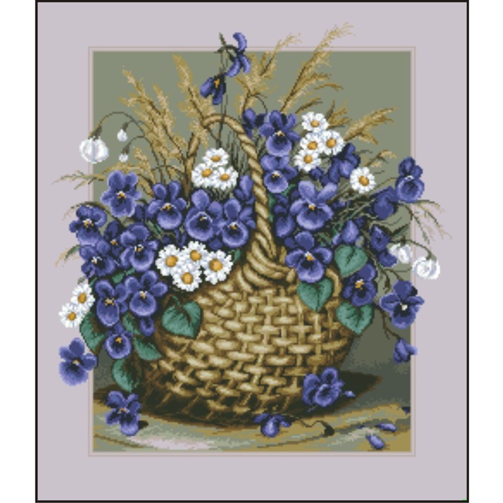 Armonie de primavara - kit goblen cu diagrama color