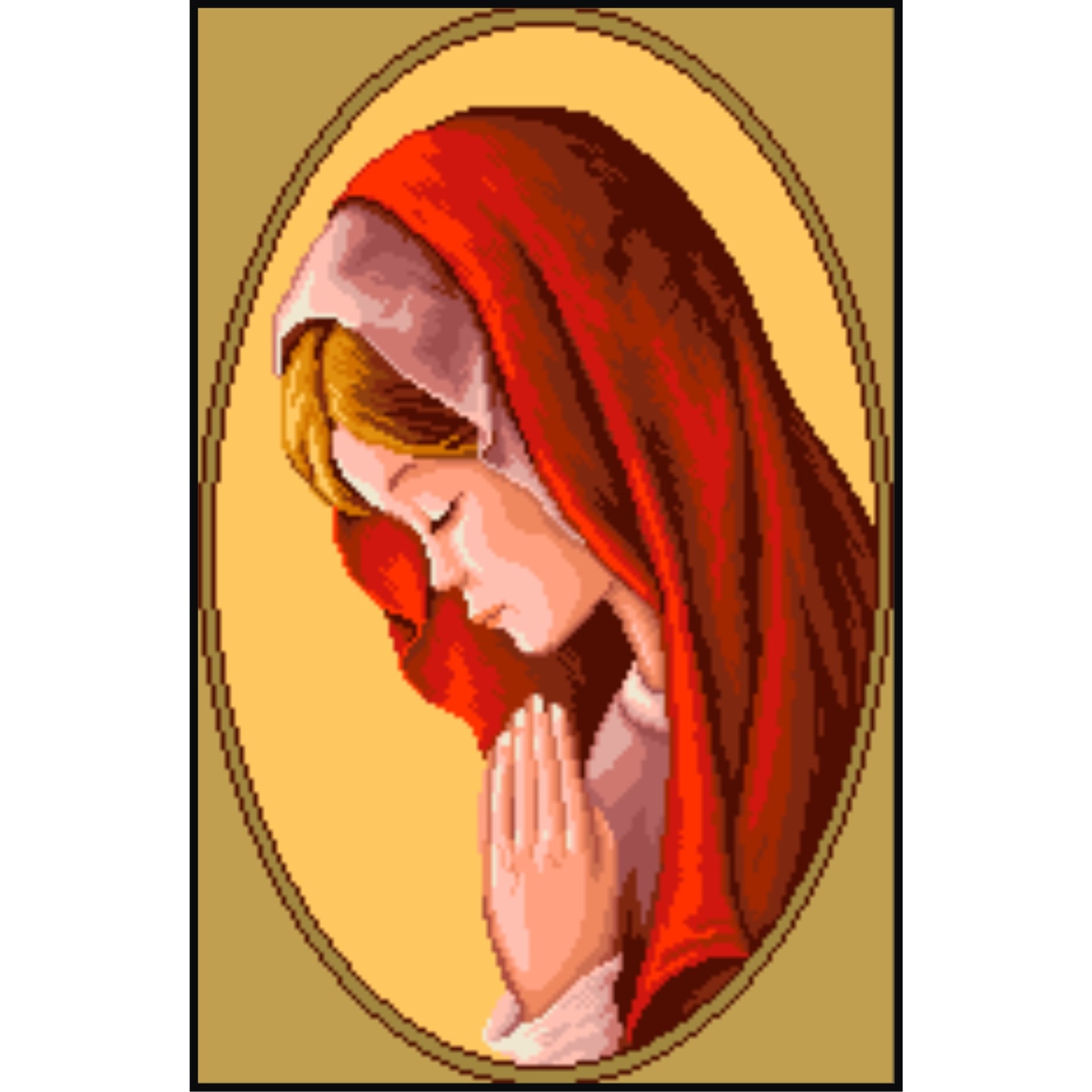 Mucenica - kit goblen cu diagrama color