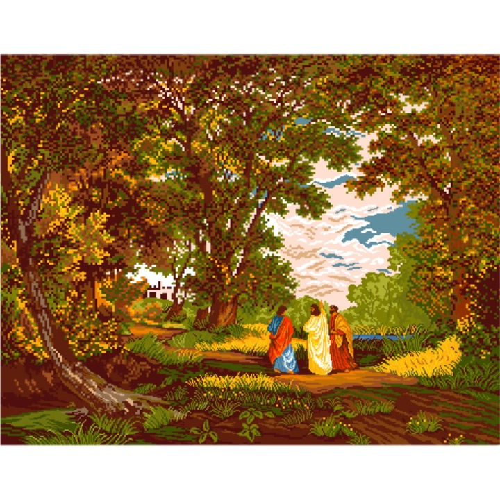 Craii de la rasarit - kit goblen cu panza imprimata