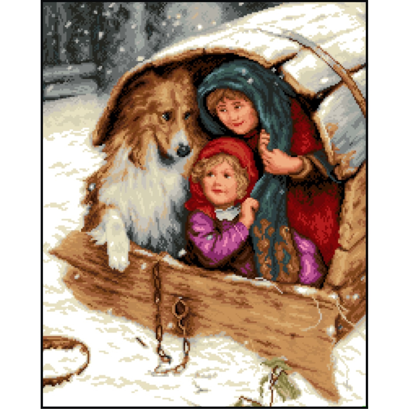 Gazda buna - kit goblen cu diagrama color