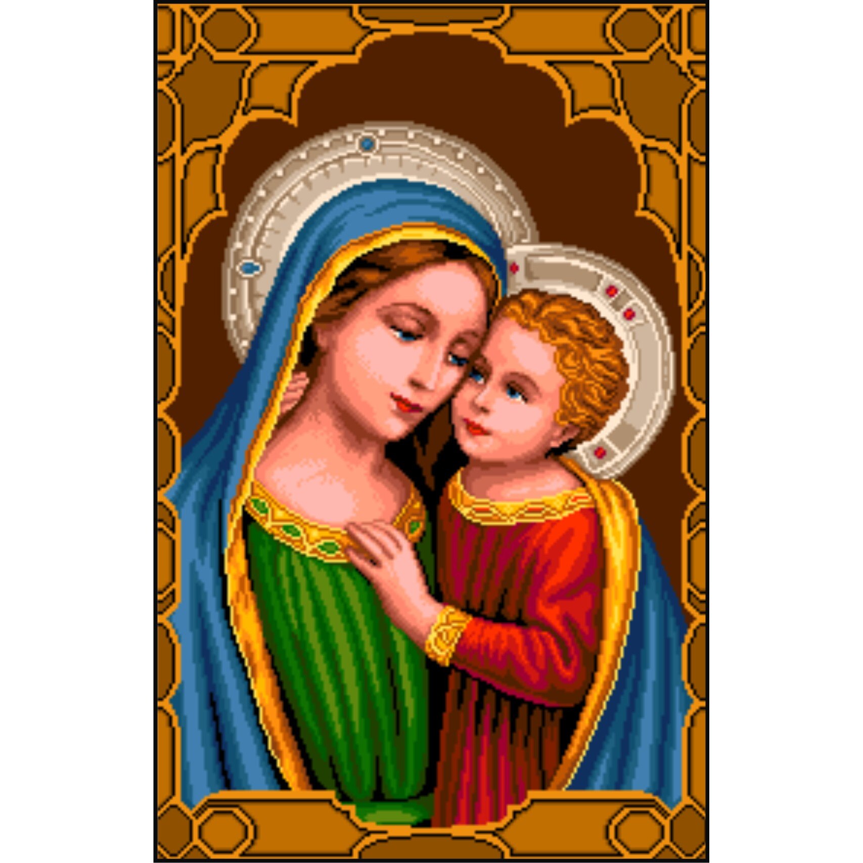 Iubire - kit goblen cu diagrama alb-negru