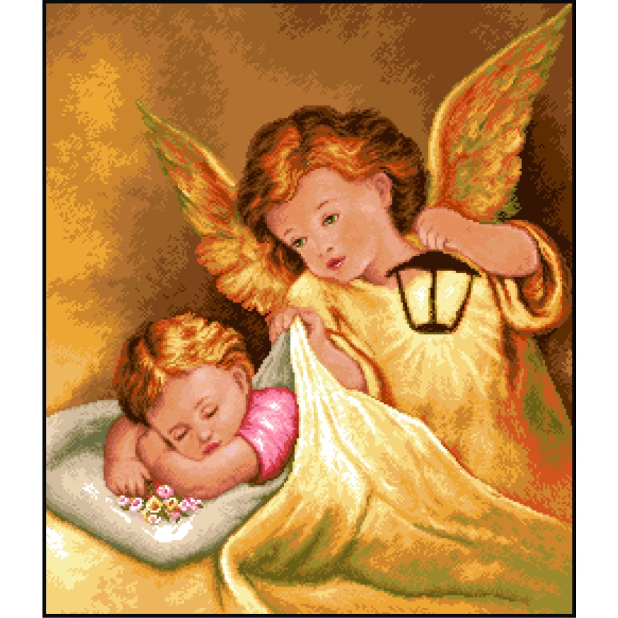 Binecuvantarea ingerului - kit goblen cu diagrama color