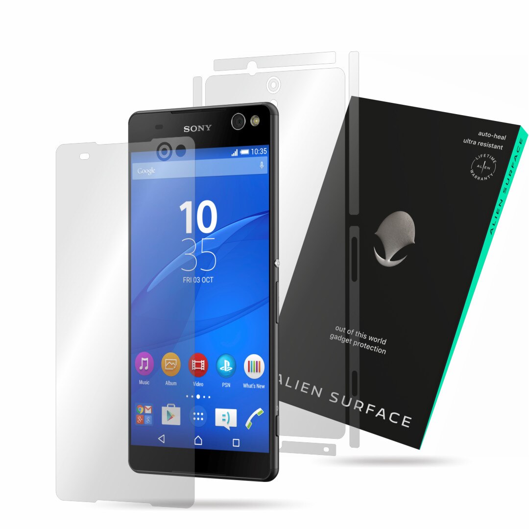 Folie Alien Surface, Sony Xperia C5 Ultra, protectie ecran, spate, laterale