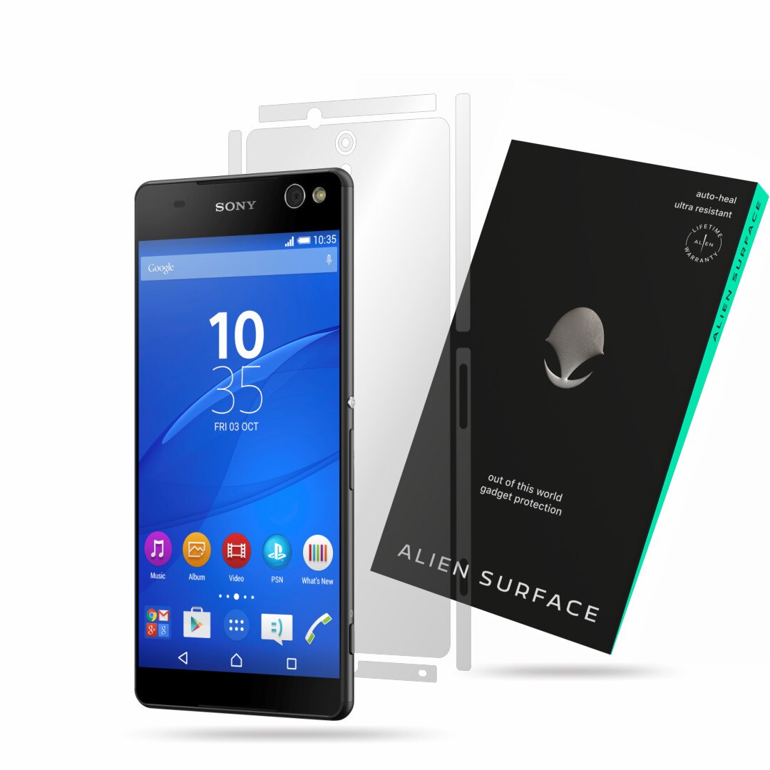 Folie Alien Surface, Sony Xperia C5, protectie spate, laterale