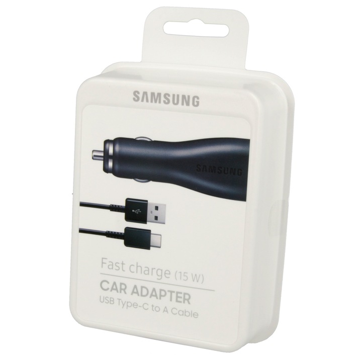 Incarcator Auto Samsung Galaxy S8, 1x USB, 2A, Fast Charger, cablu Type-C inclus