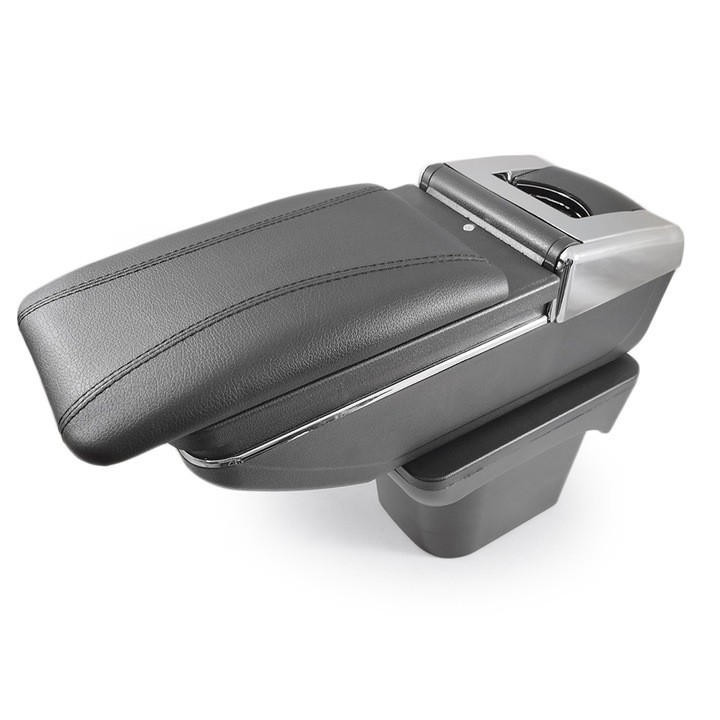 Cotiera Consola Centrala Cutie Depozitare Organizator Pentru Chevrolet Cruze 2009 - 2014 Glisanta Rotativa cu Suport Paha Scrumiera Piele Neagra