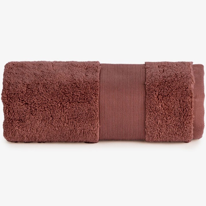 Кърпа за лице Petra Dilios, 50x80 см, 100% памук, 580 гр/м2, Висока абсорбираща способност, Кафяв