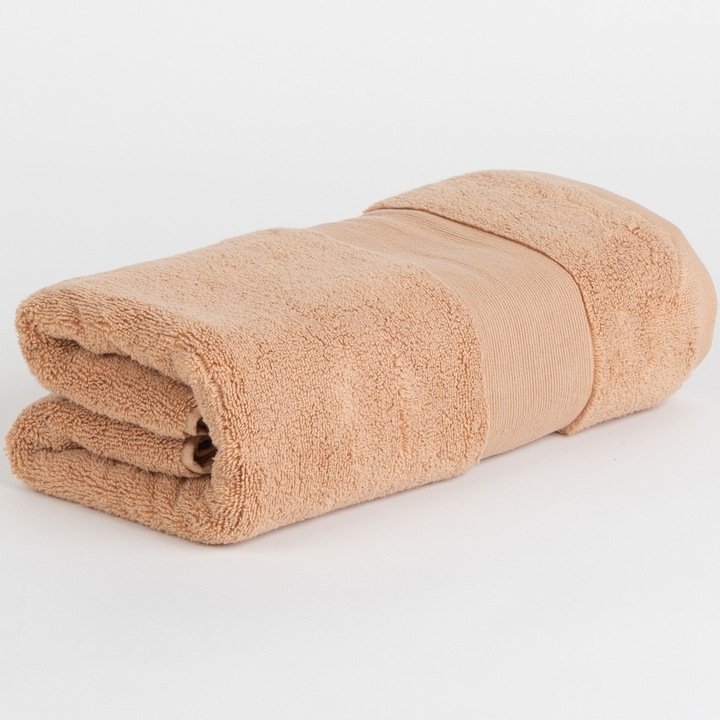 Кърпа за тяло Petra Dilios, 70x140 см, 100% памук, 580 гр/м2, Висока абсорбираща способност, Бежов