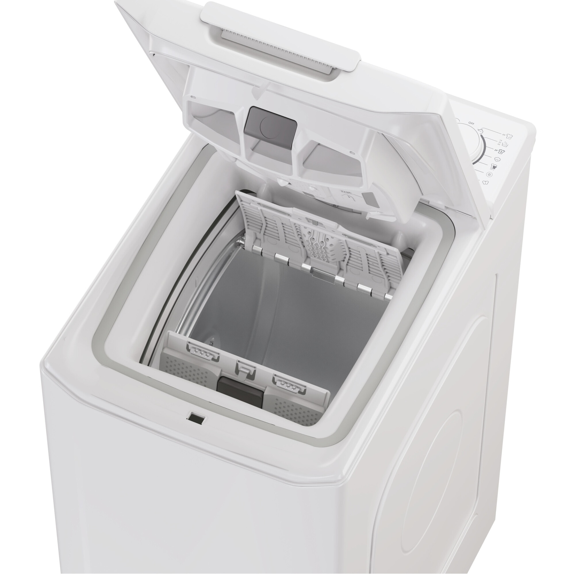 Masina de spalat rufe cu incarcare verticala Candy TCA273D3-S, 7 kg, 1200 RPM, Display 3D,Wifi,Mix Power Systems, Gentle touch opening, Clasa C, Alb