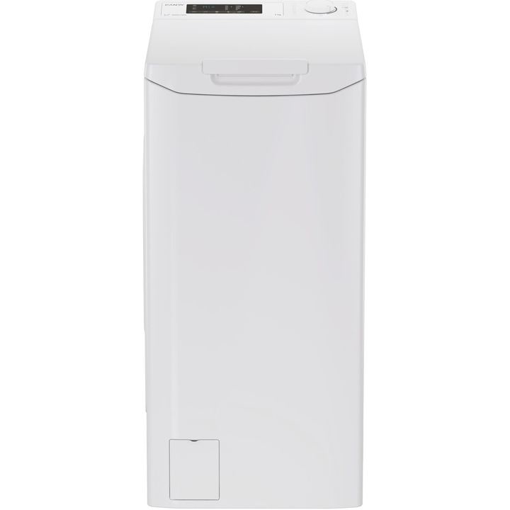 Candy TCA273D2-S felültöltős mosógép, 7 kg, 1200 rpm, 3D kijelző, Wifi, Mix Power Systems, Gyengéd érintéses nyitás, D energiaosztály, fehér