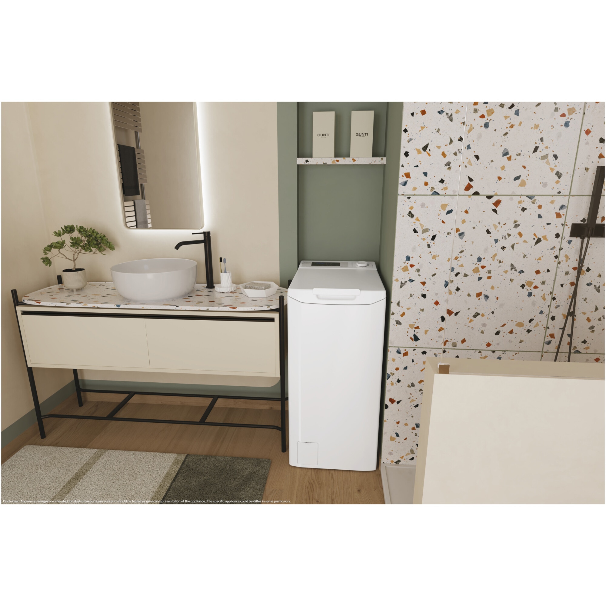 Masina de spalat rufe cu incarcare verticala Candy TCA273D3-S, 7 kg, 1200 RPM, Display 3D,Wifi,Mix Power Systems, Gentle touch opening, Clasa C, Alb