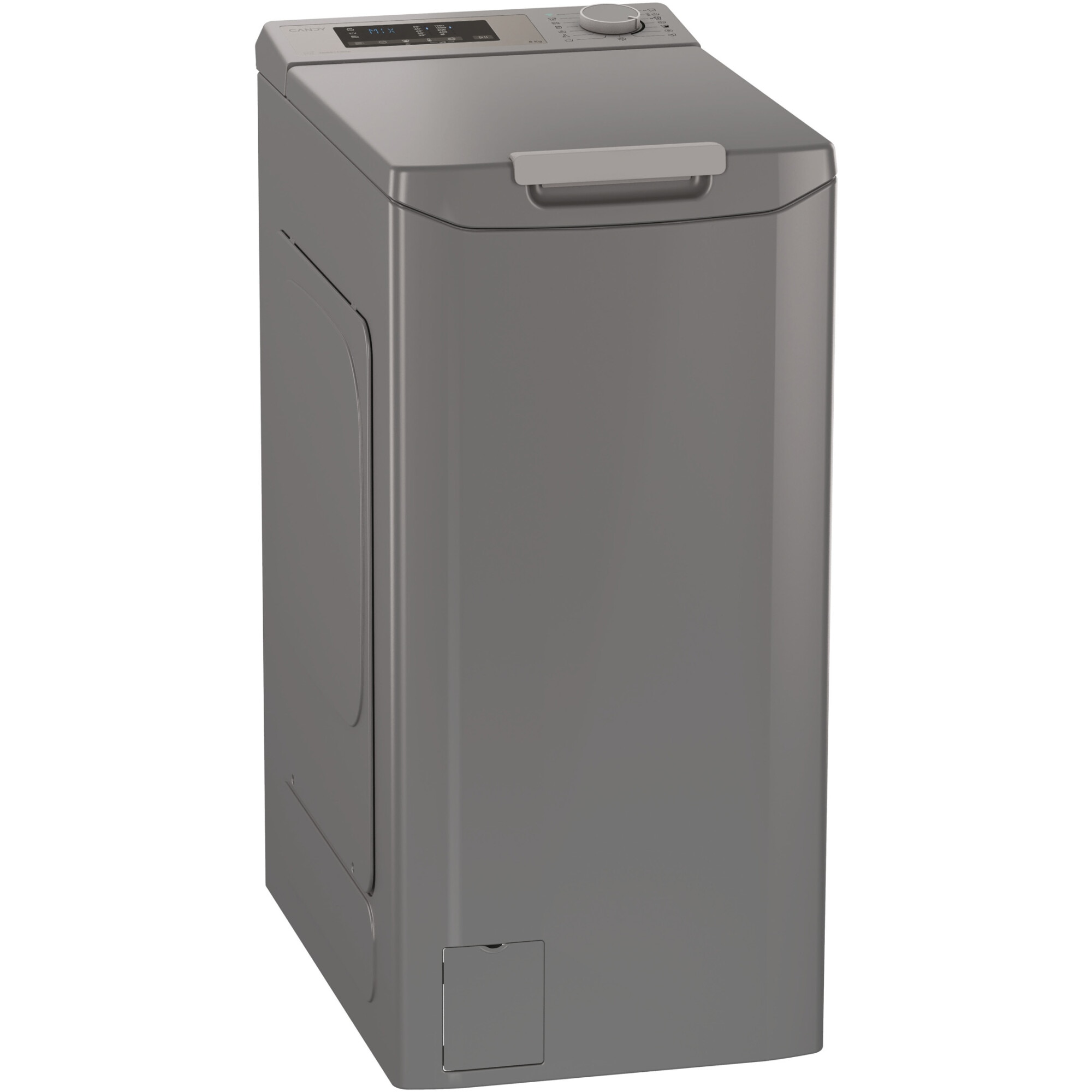 Masina de spalat rufe cu incarcare verticala Candy TCA283DR2-S, 8 kg, 1200 RPM, Display 3D, Wifi,Mix Power Systems, Gentle touch opening, Clasa D, Antracit
