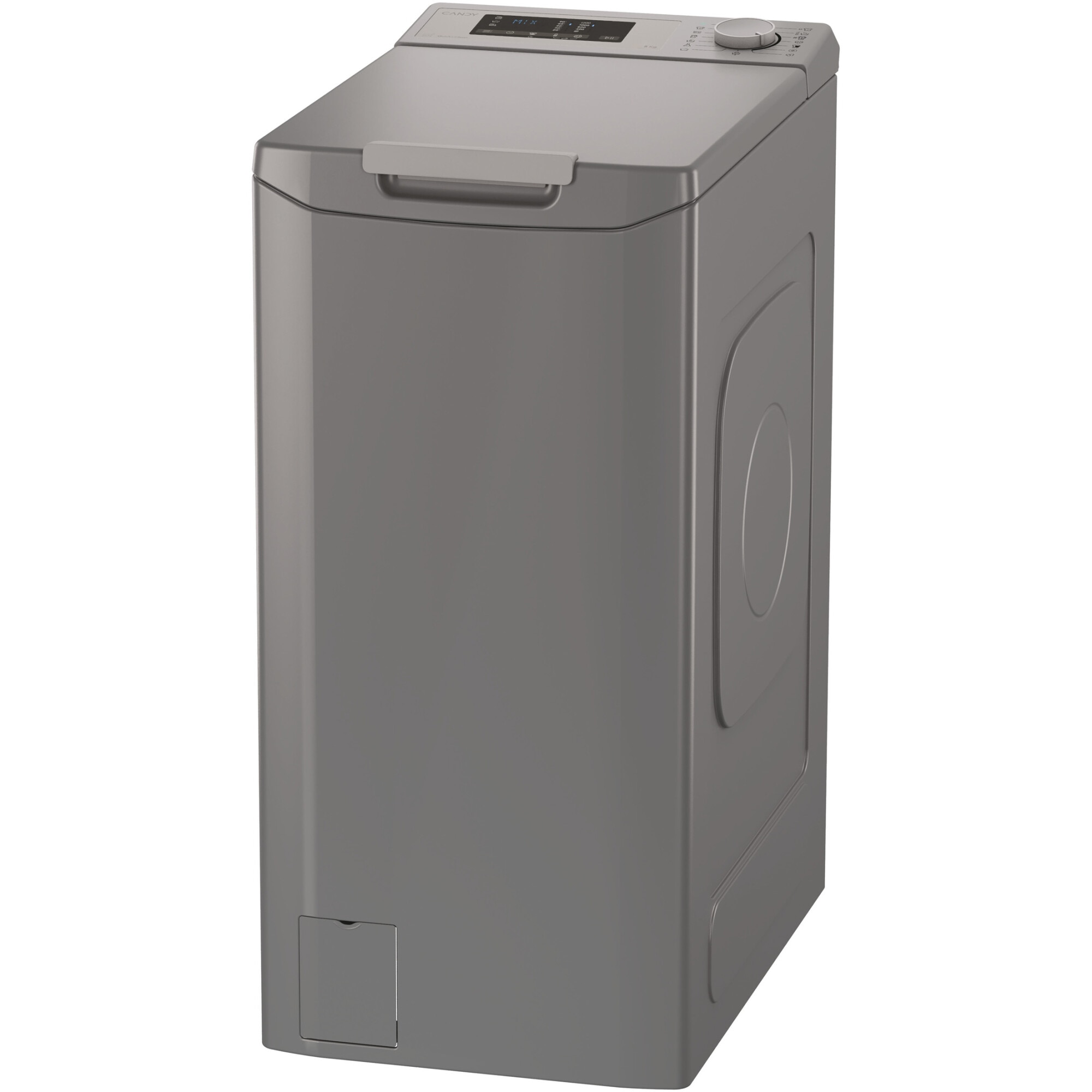 Masina de spalat rufe cu incarcare verticala Candy TCA283DR2-S, 8 kg, 1200 RPM, Display 3D, Wifi,Mix Power Systems, Gentle touch opening, Clasa D, Antracit
