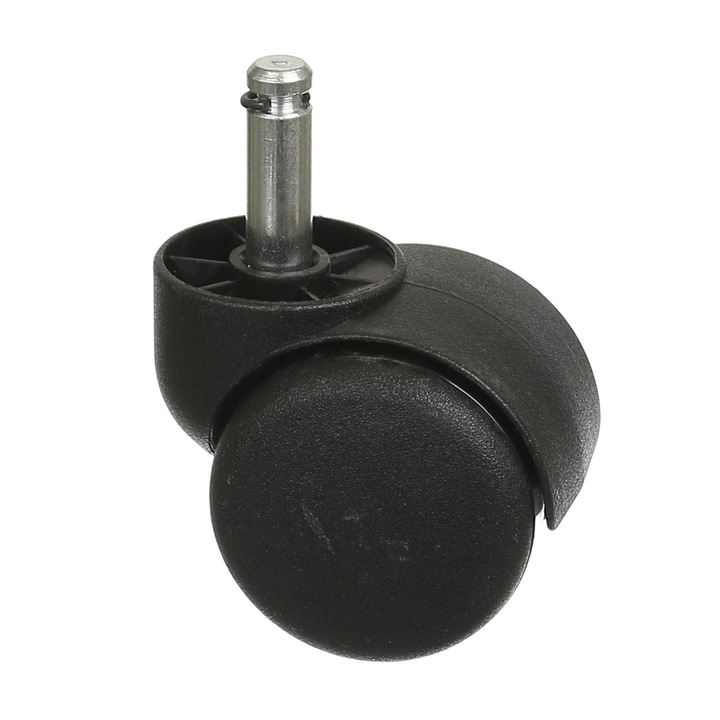Roata pivotanta cu ax, Ø 50 mm, max 50 kg, neagra