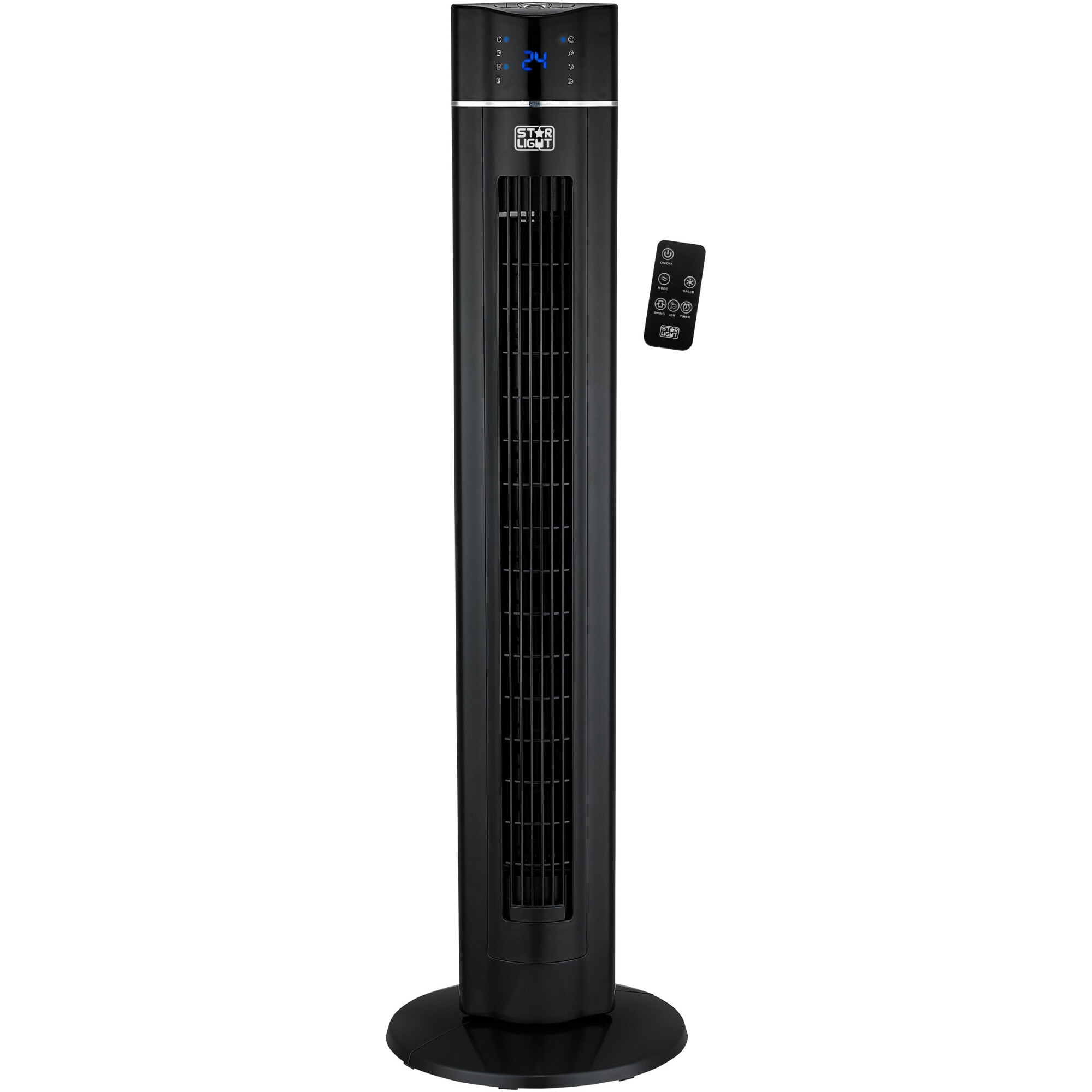 Ventilator turn Star-Light VTS-001, 60W, oscilatie, timer, telecomanda, afisare temperatura interioara