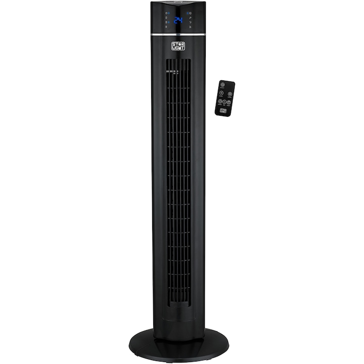 Ventilator turn Star-Light VTS-001, 60W, oscilatie, timer, telecomanda, afisare temperatura interioara