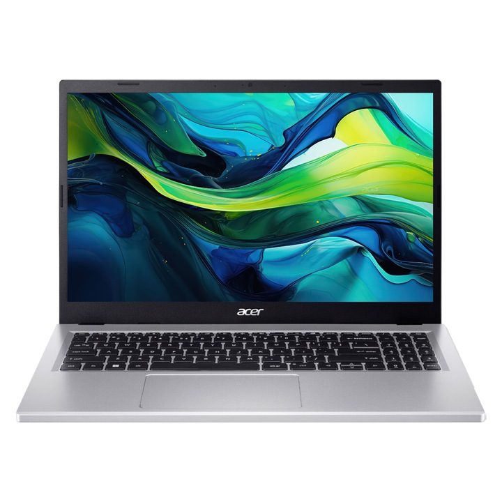 Лаптоп Acer Aspire Go 15 AG15-71P-72V9, NX.J6SEX.006.32GB.250SSD, 15.6", Intel Core i7-13620H (10-ядрен), Intel Iris Xe Graphics, 32 GB 5600 MHz DDR5, Сребрист