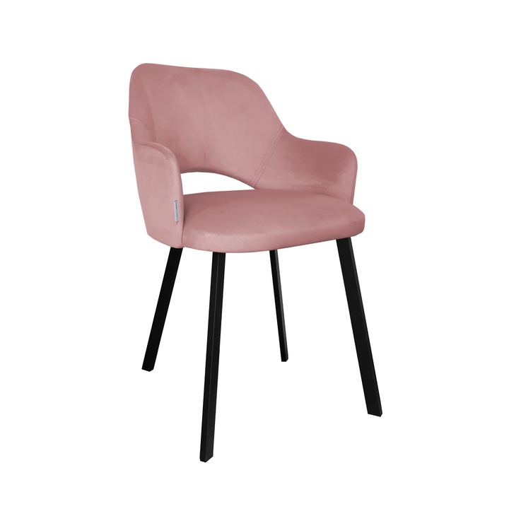 Стол Atos Milano, индийско розово, материал MAGIC VELVET, размери 76x57x50cm, максимална опора 120kg