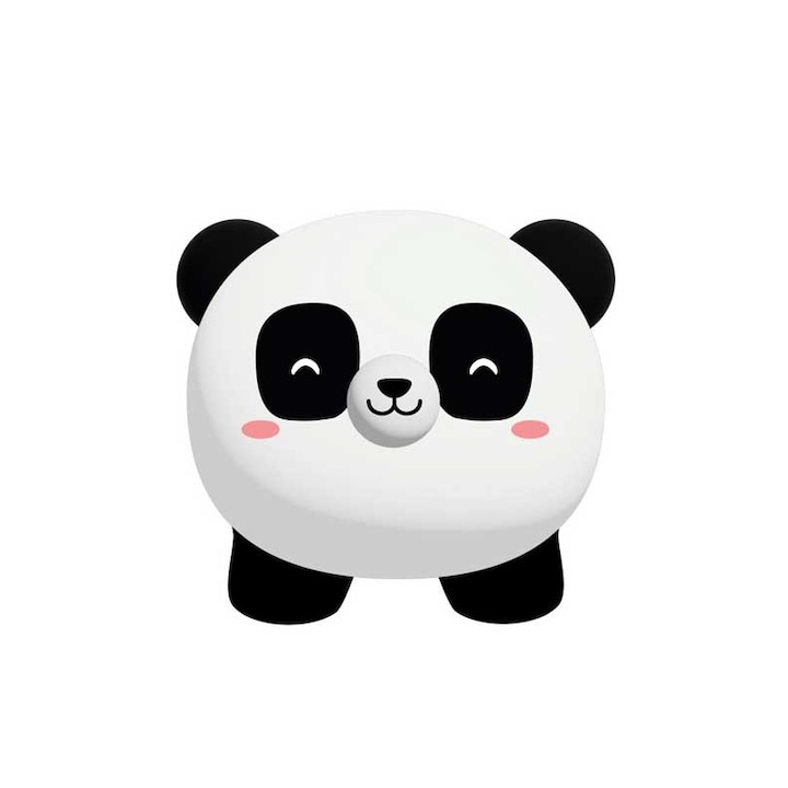 Pusculita, I-Total, Panda, plastic, 18x15x16 cm, multicolor