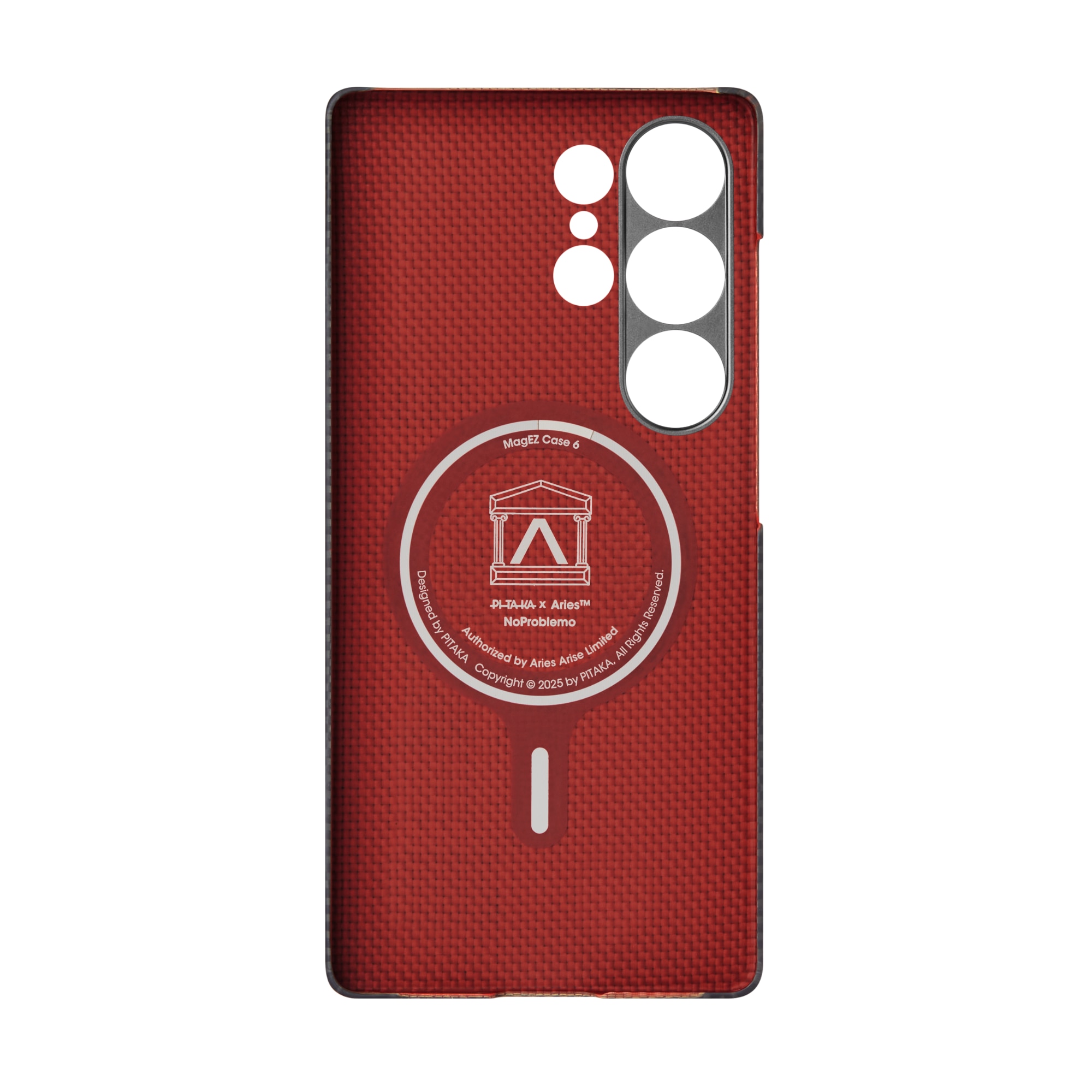 Husa de protectie Pitaka pentru Samsung Galaxy S25 Ultra Tactile Woven NoProblemo fosforescenta