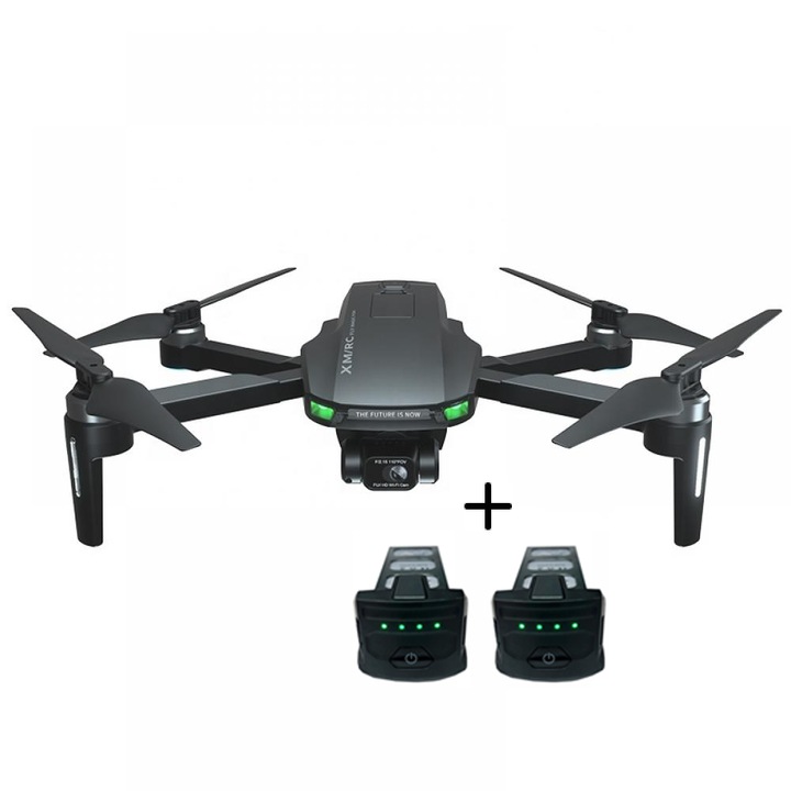 Професионален дрон M9 MAX, SLX, 6K, 5G, GPS, 2 включени батерии, 360° избягване на препятствия, 3-осен стабилизатор, 6K камера, HD, EIS, Капацитет на батерията: 7.6V 3000 mAh, Време на полет ~ 28 минути