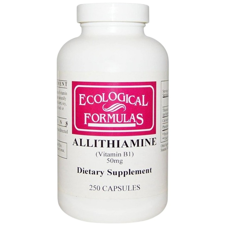 Supliment alimentar Ecological Formules Alitiamina Vitamina B-1, 250 capsule