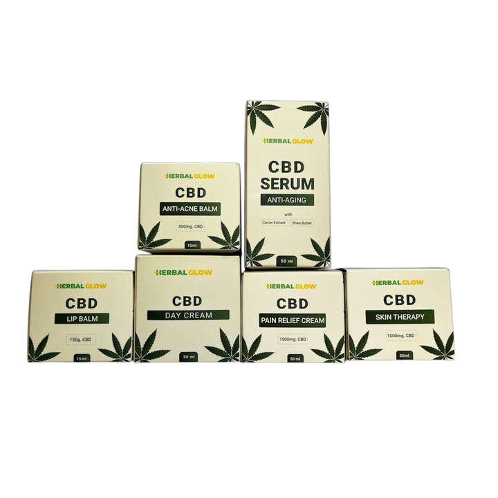 Set de ingrijire a pielii Herbal Glow, 6 buc