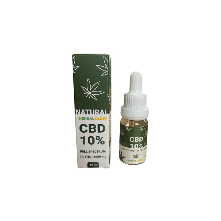 Étrend-kiegészítő HerbalGlow CBD OIL 10ml Natural Fullspectrum Fullspectrum