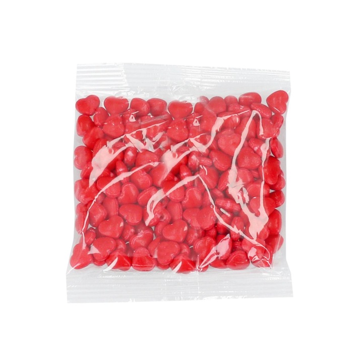 Decor din zahar inimioare rosii 3D 80g, Cake Masters